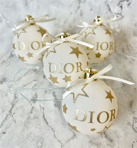 dior christmas baubles